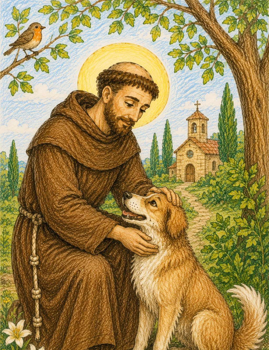 Szent Ferenc a kutyával