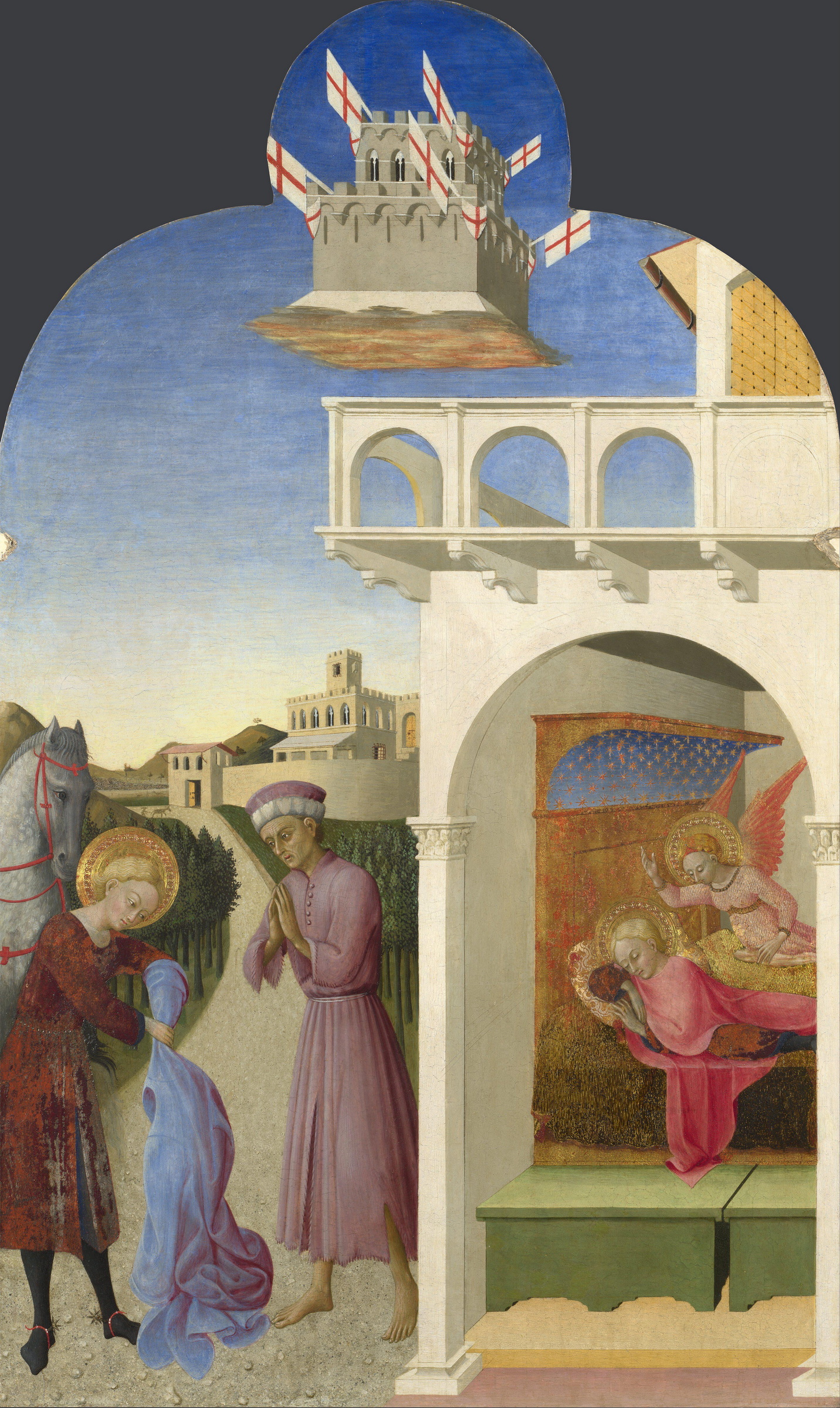 Sassetta – Ferenc álma (1437–44, London, National Gallery)